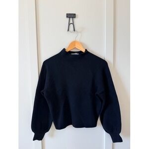 anthropologie sweater XXS Black Turtle Neck Balloon Sleeves- So‎ Soft